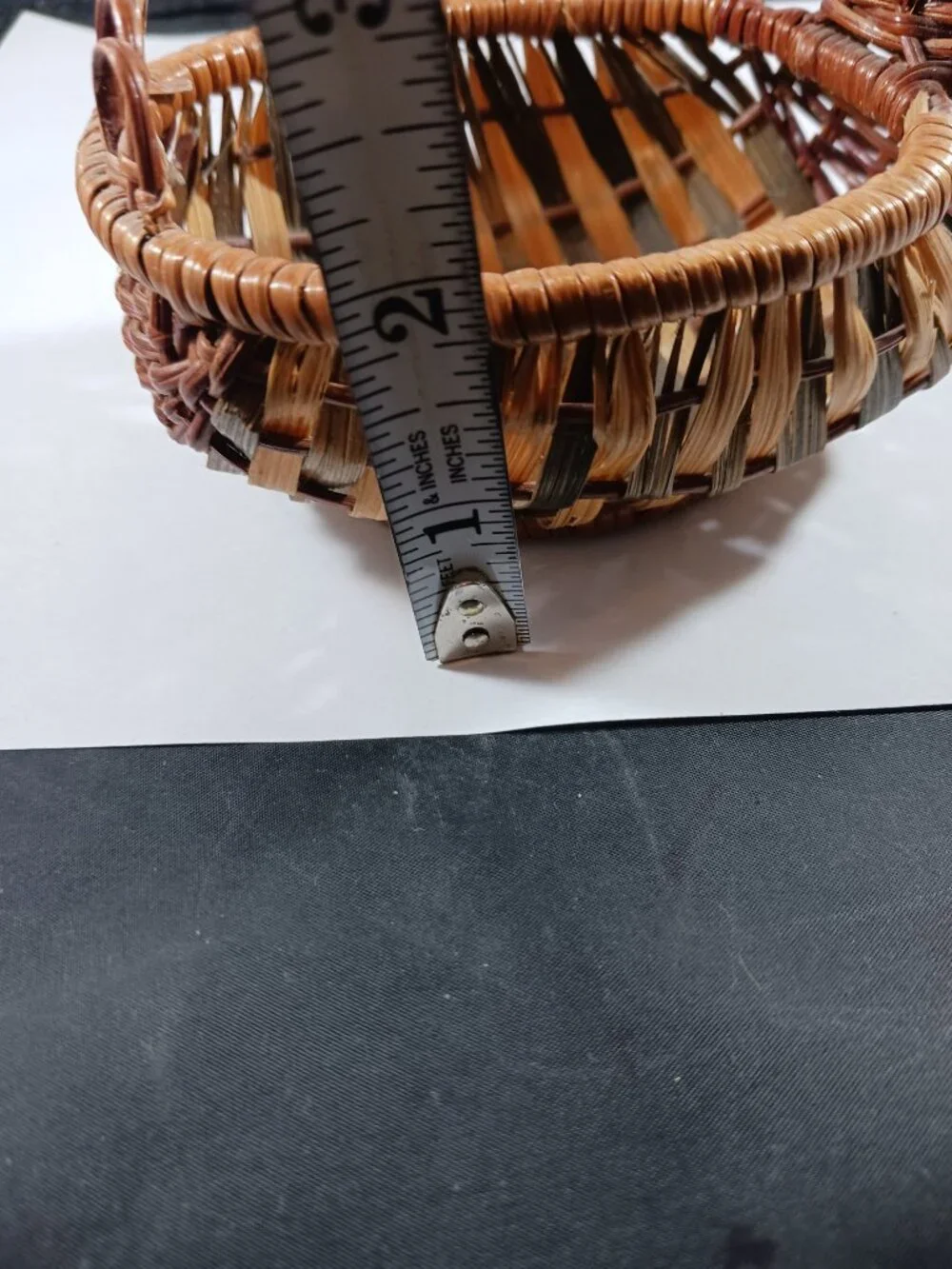 Mini Vintage Little Duck Wicker Ring Storage